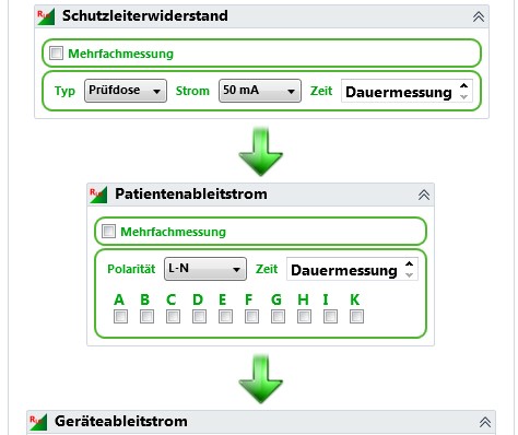 Abb. 6 Prüfsequenzeditor